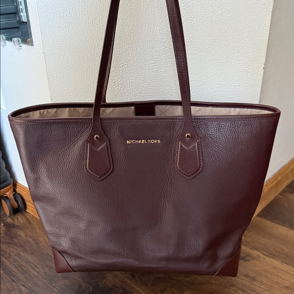 Michael Kors Dark Brown Leather Tote